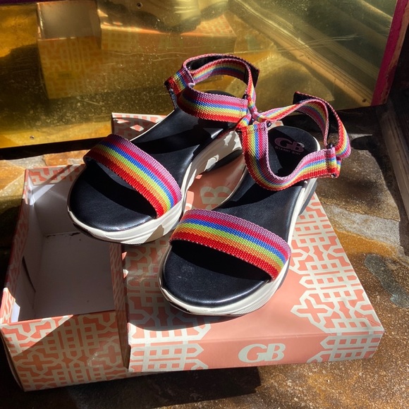 Gianni Bini Straight-Fire Rainbow 8.5 2” 🌈 - Picture 3 of 9